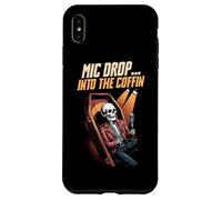 Mic Drop The Coffin Drôle de Squelette Comédie Night Love Coque pour iPhone XS Max