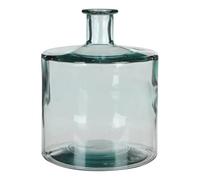 MICA Decorations 147650 Guan Bouteille en Verre/Vase Transparent, Verre, Transparent, H. 26 cm D. 21 cm