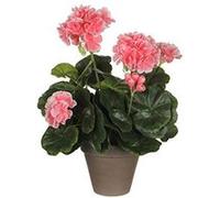 Géranium Artificielle Pêche En Pot H34