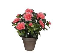 Mica Fleur artificielle Azalée 950331 Orange en pot H27