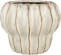 Mica Decorations Altea Pot de fleurs pour l'intérieur - H20 x Ø25 cm - Céramique - Blanc