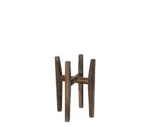Mica Decorations Ascot Plant Stand Wood Light Brown - 48 x Ø 33 cm