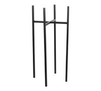 MICA Decorations Ascot Porte-Plantes, métal, Métal, Noir, L: 24 cm B: 24 cm H: 55 cm