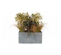 MICA DÉCORATIONS-Bac rectangle Stream S/3 anthracite l.36 x H.36 cm