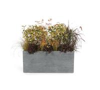 MICA DÉCORATIONS-Bac rectangle Stream XXL coloris anthracite 112x54x50 cm