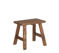 MICA Decorations Bold Petit Tabouret en Bois - L38 x l28,5 x H34 cm - Bois recyclé - Marron