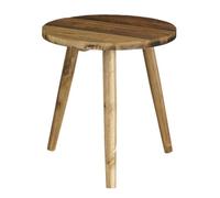 MICA Decorations Bold Table d'appoint - H36 x Ø33 cm - Bois recyclé - Marron