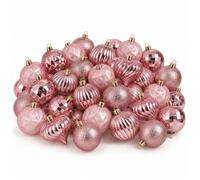 Mica Decorations Boule de Noël Incassable Rose D6cm