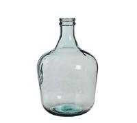 Mica Decorations Bouteille de verre Diego - H42 x Ø27 cm - Verre recyclé - Transparent