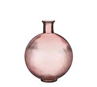 Mica Decorations Bouteille de verre Firenza - H42 x Ø34 cm - Verre recyclé - Rose clair