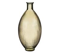 Mica Decorations Bouteille de verre Firenza - H59 x Ø29 cm - Verre recyclé - Marron clair