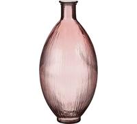 Mica Decorations Bouteille de verre Firenza - H59 x Ø29 cm - Verre recyclé - Rose clair