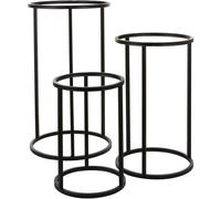 Mica Decorations Cachet Porte-plantes - Lot de 3 - Noir