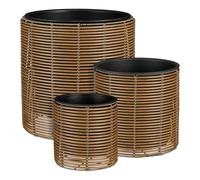 Mica Decorations Cesena Pot de Fleur - Lot de 3 - Pot Plante pour Fleurs et Plan