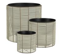Mica Decorations Cesena Pot de Fleur - Lot de 3 - Pot Plante pour Fleurs et Plan