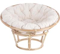 Mica Decorations Chaise de jardin Barbados - 101x101x45 cm - Rotin - Marron