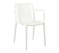 Mica Decorations Chaise de jardin Paloma - 53x53x45 cm - Polypropylène - Blanc