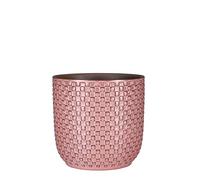 MICA Decorations Daan Pot de Fleurs - H17,5 x Ø19,5 cm - Rose Clair