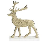 Statue décorative de Noël Mica Decorations Or Aluminium H27xl5xL20cm