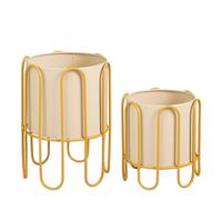 Mica Decorations Dione Pot Plante - Lot de 2 - Pot de Fleur Interieur pour Fleur