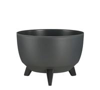 MICA Decorations Doppio Support pour Plantes en Plastique recyclé Anthracite 18,5 x 33 cm