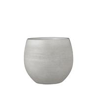 Mica Decorations Douro Pot de fleurs terre cuit rond blanc cassé 23 x Ø 26 cm - Pot de plante