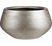 MICA Decorations Douro Pot de Fleurs Terre Cuite Rond doré 28 x Ø 33 cm - Pot de Plante