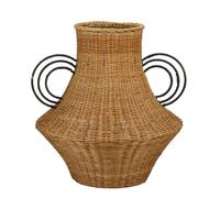 Mica Decorations Fabiola Vase Décoratif - H43 x Ø30 cm - Rotin - Marron