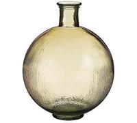 MICA Decorations Firenza Bouteille en Verre recyclé Marron Clair 42 x 34 cm