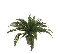 Mica Decorations Fougère plante artificielle dans pot de fleur Stan - H45 x Ø70 cm - Vert