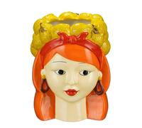 Mica Decorations Funny Cache-pot Intérieur - H25 x Ø20 cm - Dolomite - Jaune