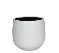 Mica Decorations Gabriel Pot de fleurs - H25 x Ø29 cm - Céramique - Blanc