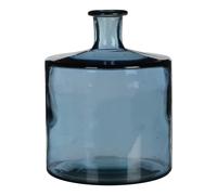 Mica Decorations Guan Vase de Bouteille - H26 x Ø21 cm - Bleu