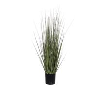 Mica Decorations herbe en pot artificiel, PVC, vert, h 92 d 35 cm