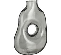 Mica Decorations Jay Vase - L19 x l11 x H25 cm - Verre - Gris clair