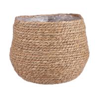 Mica Decorations Jorck Panier à plantes - H24 x Ø26 cm - Jonc de mer - Marron cl