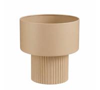 MICA Decorations Lux Pot de Fleur Interieur - Pot Plante pour Fleurs et Plantes Intérieur - H33 x Ø31,5 cm - Métal - Marron Clair
