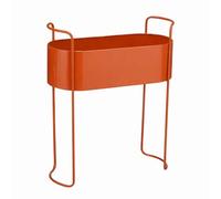 MICA Decorations Moritz Pot Plante - Pot de Fleur Interieur pour Fleurs et Plantes Intérieur - 55 x 24 x 65 cm - Métal - Rouge