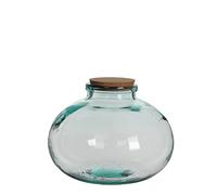 MICA Decorations Olly Vase, Verre, Transparent, 29 x 29 x 23 cm