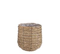 Mica Decorations Panier Avalon - 26x26x26 cm - Herbe de mer - Marron clair