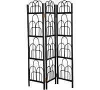 Mica Decorations Paravent Sherbrooke - 119x3x167 cm - Rotin - Noir