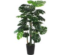 Mica Decorations Plante artificielle Monstera - 80x80x140 cm - Polyester - Vert