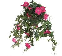 Mica Decorations Plante artificielle Petunia - 50x45x25 cm - Polyester - Rose foncé
