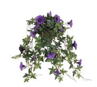 Mica Decorations Plante artificielle pétunia - H25 cm - Violet foncé