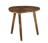 MICA Decorations Pomante Table d'appoint - Table Basse en Bois de manguier - Également comme Plante Stands - Petite Table d'appoint - 50 x 36 x 46 cm - Marron foncé
