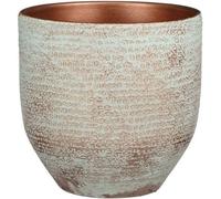 Mica Decorations Pot de fleurs Carrie - 24x24x22 cm - Terracotta - Cuivre