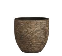 Mica Decorations Pot de fleurs Carrie - 24x24x22 cm - Terracotta - Marron