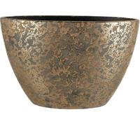 Mica Decorations Pot de fleurs Clemente - 41x20x26 cm - Terracotta - Or
