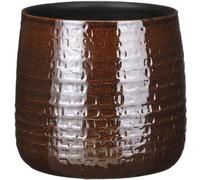 Mica Decorations Pot de fleurs Floyd - 24x24x21 cm - Céramique - Marron