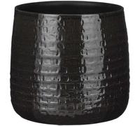 Mica Decorations Pot de fleurs Floyd - 24x24x21 cm - Céramique - Noir